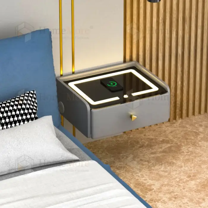 MultifunctionalBedside Table Bedroom Smart Bedside Table with Wireless Charging