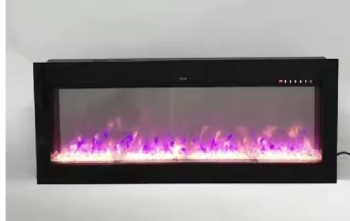 Wholesale Multi flame 45"Smart Wall Mount Recessed Home Heater with APP Control Electric Fireplace