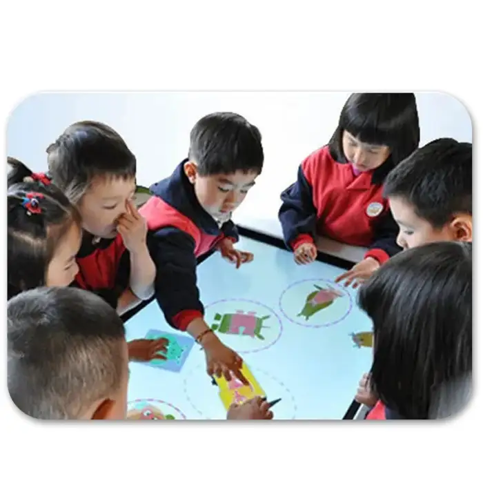 All In One Smart Professional 43 50 55 65 Inch School Smart Interactive Multi Touch Student Teaching Table