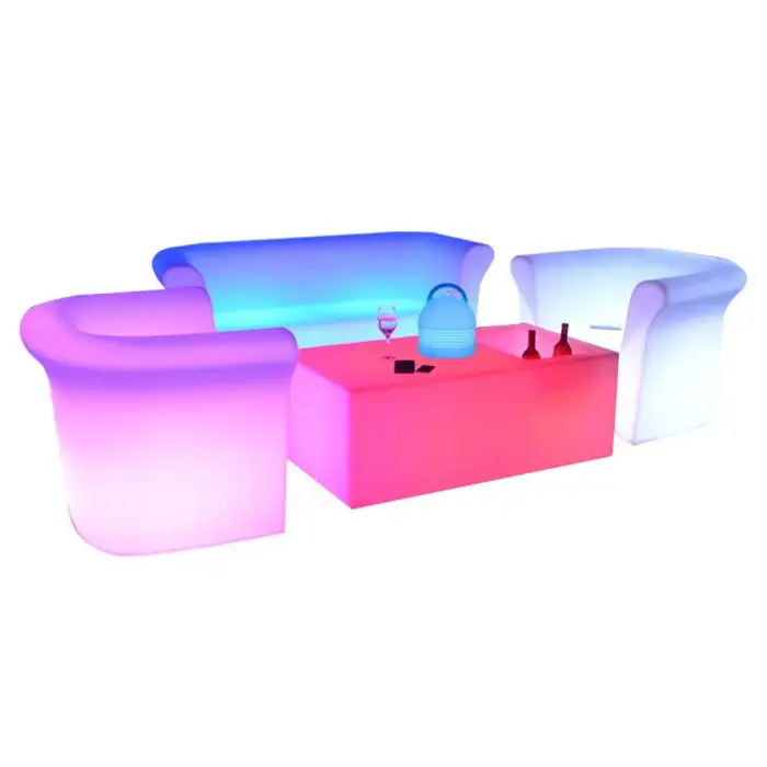 Home Furniture Wireless Charging Smart Diamond Sofa Set Decoration LED Sectional Sofa Furniture