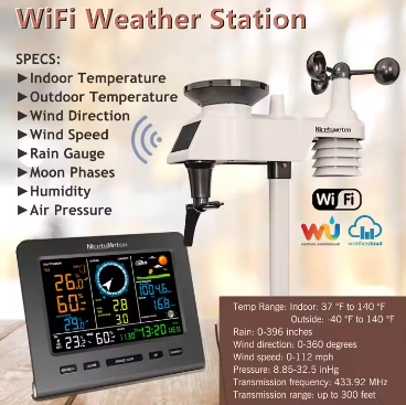 0366 WIFI Smart Radio Frequency Weather Station