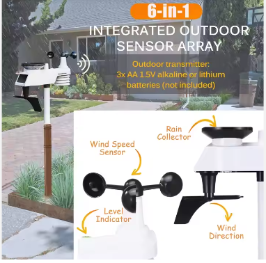 0366 WIFI Smart Radio Frequency Weather Station