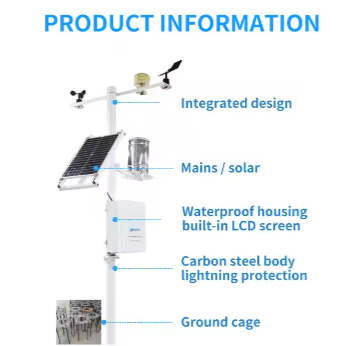 Automatic Weather Station Automatic GSM 4G for Industry Greenhouse Farm Smart Agriculture Fengtu IOT