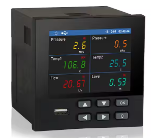 Paperless recorder Temperature Data Logger With 4-channel RS485