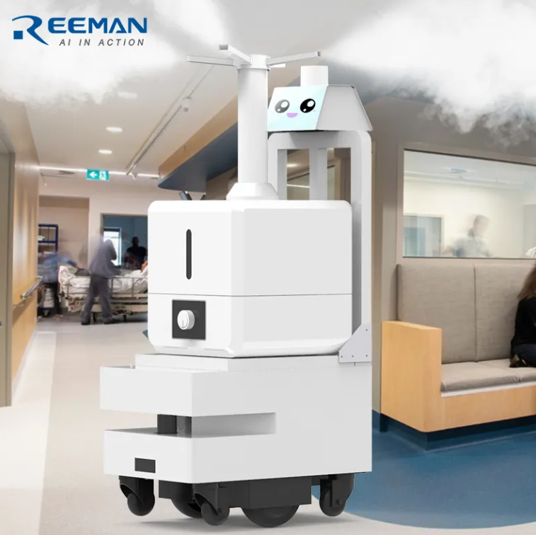 Robotic Sterilizer Spray Sterilization Robot Smart Air Sanitizing Machine Atomization Robots