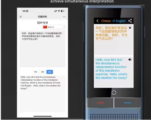 Portable AI Voice 138 Languages Mini Translator Intelligent Pocket Device for Travel Study Business
