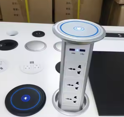 Customised Power Outlet Pop-Up Socket Desktop Socket Kitchen Smart Plug WiFi With USB Wireless Charging