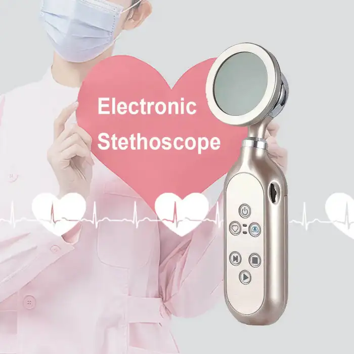 Smart Stethoscope Wireless Digital Electronic Mobile Stethoscope Price Hospital Professional Medical Devices with Bluetooth