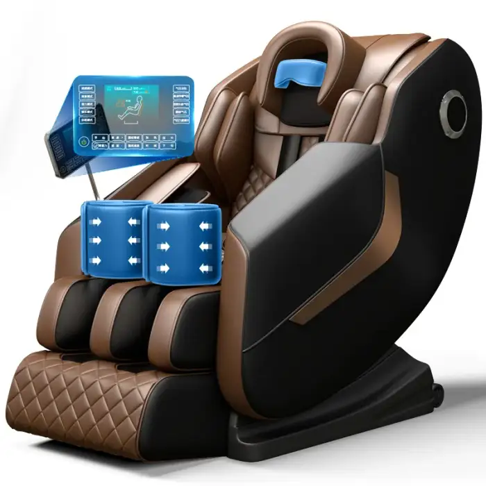 Luxury Shiatsu Zero Gravity Massager Chair SL Track 4D Body Massager Chair Touch Massage Chair