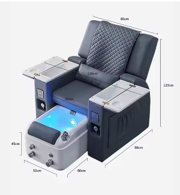 Luxury Nail Spa Salon Equipment Capable Interchange Chair Bed Massager Home Use Beauty Salon