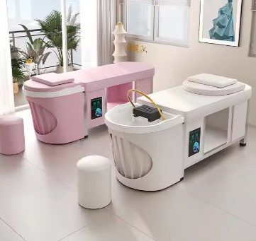 Luxury Pink Thai-style shampoo bed beauty salon special intelligent water cycle steam physiotherapy beauty bed