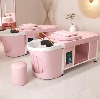 Luxury Pink Thai-style shampoo bed beauty salon special intelligent water cycle steam physiotherapy beauty bed