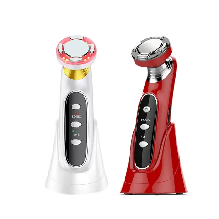 Anti Wrinkle 3 Color Red Light Facial Lift Massager Face Lifting Machine EMS LED Beauty Device