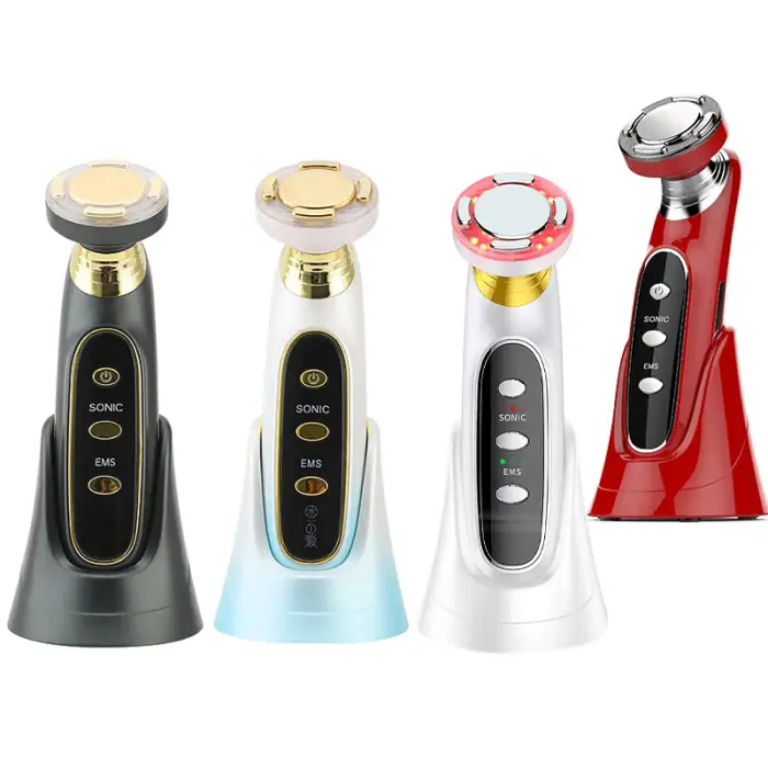 Anti Wrinkle 3 Color Red Light Facial Lift Massager Face Lifting Machine EMS LED Beauty Device