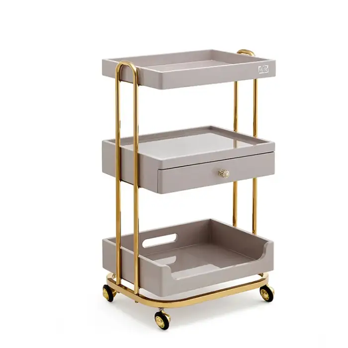 Multi-functional Beauty Salon Furniture Beauty Cart Shelf Mobile Beauty Spa Trolley