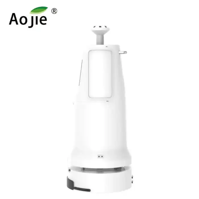 Public Place Cleaner Featuring H2O2 Disinfection - Automated Sterilizing Robot