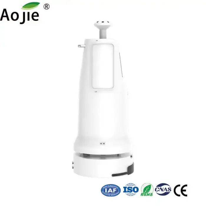 Public Place Cleaner Featuring H2O2 Disinfection - Automated Sterilizing Robot