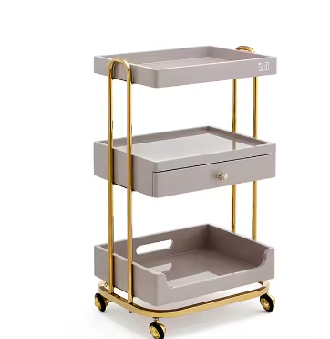 Multi-functional Beauty Salon Furniture Beauty Cart Shelf Mobile Beauty Spa Trolley