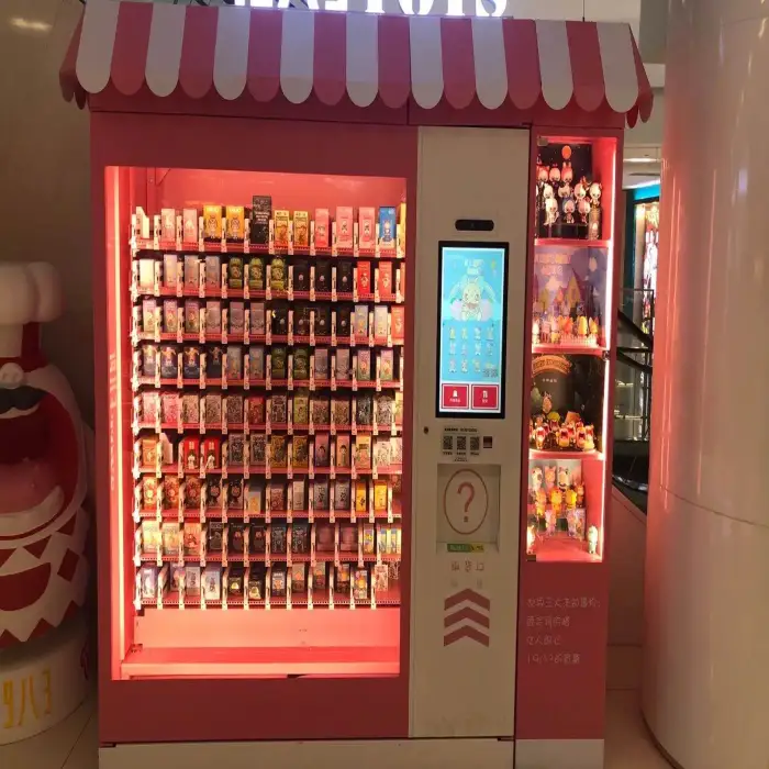 Smart Customizable Robot Arm SDK Refrigerated Gift Vending Machine With Visible Window