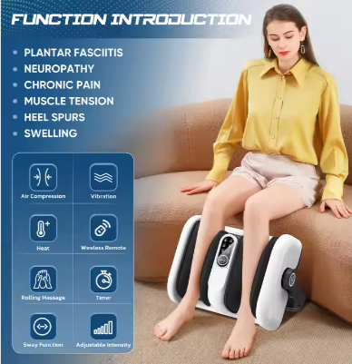 Electric Shiatsu  Deep Kneading Roller Compression Foot Leg Massager Machine