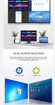smart whiteboard for classroom Hd LCD touch machine for School conference presentation education 55~100inch interactive board 4k