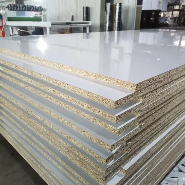 High Quality Double Veneer Melamine High glossy Board Titanium Porcelain Panels