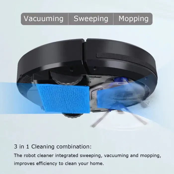 Sweeping and Mopping Robotic Vacuum Sweeper Robot Home Cleaning Machine Smart Automatic Rechargeable Floor Cleaner Robot