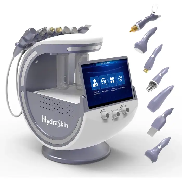 7 in 1 Smart Skin hydra Beauty Machine cleaning facial lifting with Skin Analysis