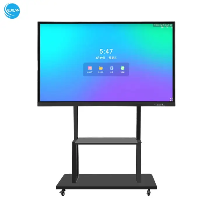 Inch Pen Finger Touch Interactive Flat Panel 4k Lcd Digital Interactive vibe Smart Board for Schools Teaching