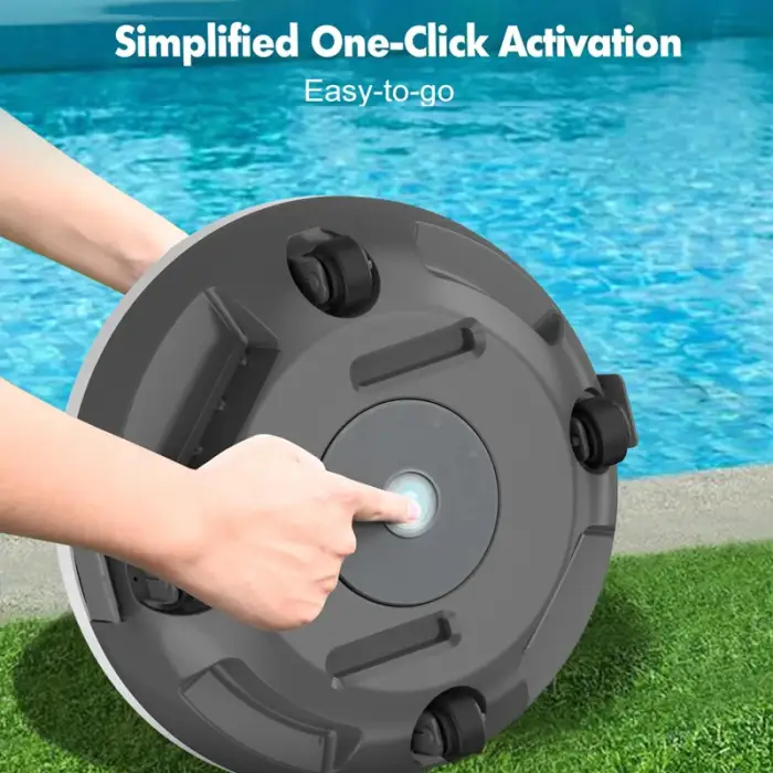 Durable Cordless Robotic Pool Cleaner Active Brushing Reliable Pool Cleaner Robot For Kid Pool