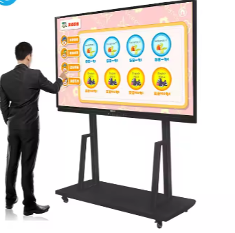 Inch Pen Finger Touch Interactive Flat Panel 4k Lcd Digital Interactive vibe Smart Board for Schools Teaching