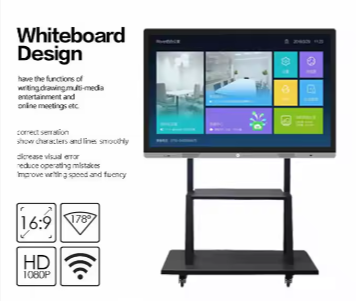 Inch Pen Finger Touch Interactive Flat Panel 4k Lcd Digital Interactive vibe Smart Board for Schools Teaching