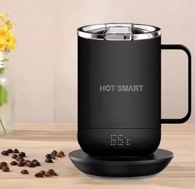 Coffee Mug Temperature Display Rechargeable Battery Coffee Warmer Mug With App Controlled