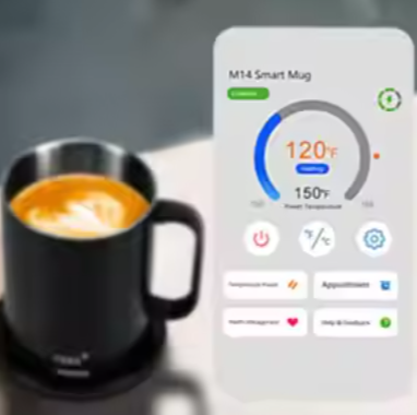 Temperature-Controlled Smart Mug Operated By Connecting To Bluetooth App Smart Mug