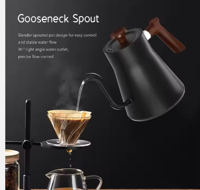 Mechanical Temperature Control Electric Kettle Gooseneck Pour Over Coffee And Tea Electric Tea Kettle With Coffee Product