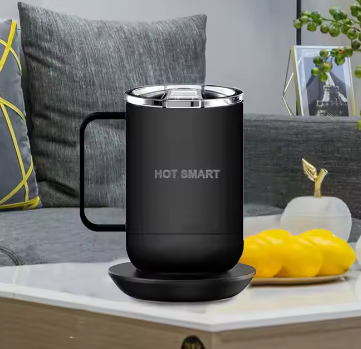 Smart Temperature-Controlled Self-Heating Coffee Mug With App-Controlled Smart Drinkware