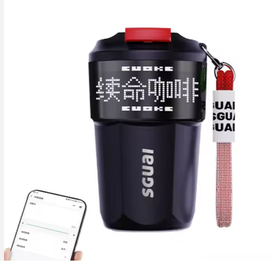 DIY Expression Temperature Control Drinkware Camping Travel Mug Thermos Cup Smart Coffee Mug for Gift Presents