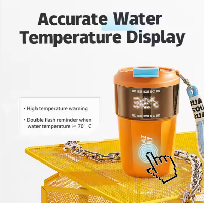 DIY Expression Temperature Control Drinkware Camping Travel Mug Thermos Cup Smart Coffee Mug for Gift Presents