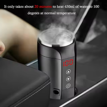 Self-Driving Travel Coffee Smart Control Temperature Mug Warmer 12V Car Electrical Heating Cup Bottle