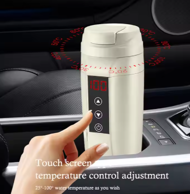 Self-Driving Travel Coffee Smart Control Temperature Mug Warmer 12V Car Electrical Heating Cup Bottle