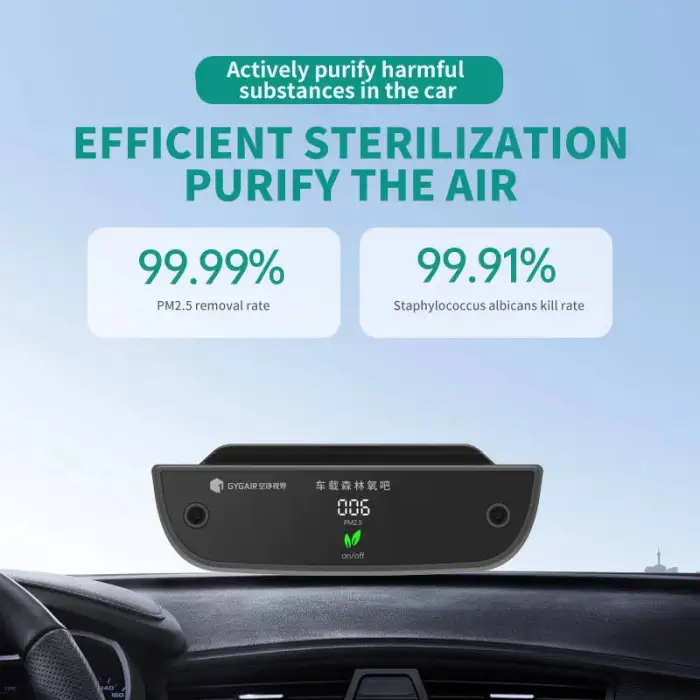 Smart Silent Indoor Air Clean Pollutants Humidifier Air Purifier Car Air Purifier Home Humidifier Car Humidifier