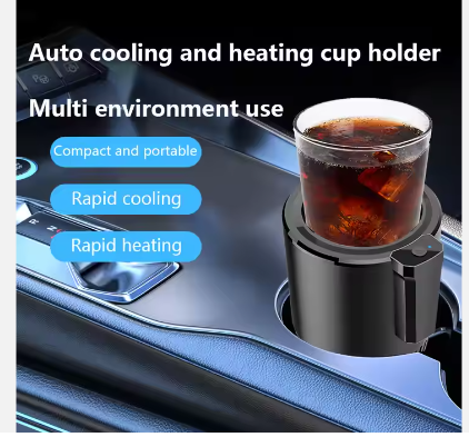 Center Console 2-In-1 Auto Hot Cold Holder Car Warmer Cooler Temperature Control Travel Coffee Mug