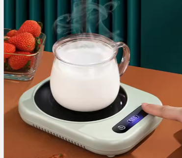 Electric Fast Heating 4 Speed Temperature Regulation Time Insulation Bottle Cup Smart Coffee Mug Warmer With Wireless Charger