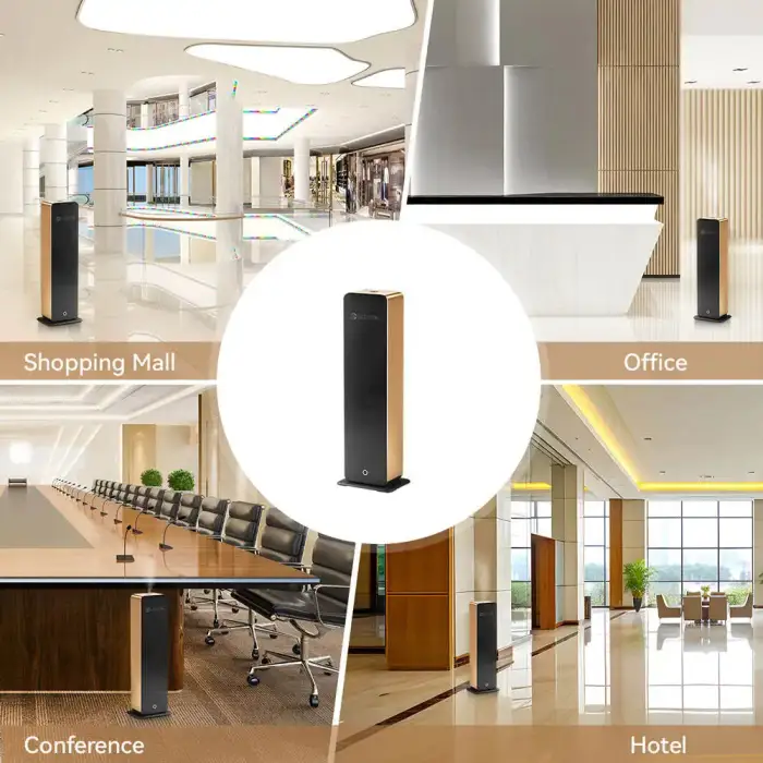 Hotel Lobby Aromatherapy Diffuser Commercial Metal CE Smart Essential Oil Wall Mounted Air Purifier