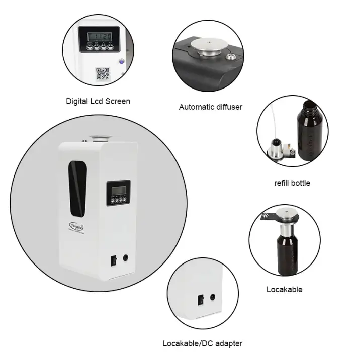 WIFI Wireless Smart Aroma Scent Nebulizer Diffuser Machine With APP