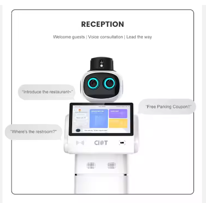 Intelligent Interaction Roboters Face Recognition Marketing Assistant AI Robot For Reception