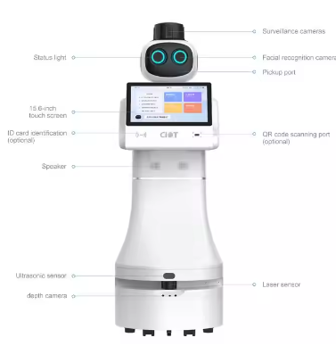 Intelligent Interaction Roboters Face Recognition Marketing Assistant AI Robot For Reception