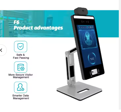 Scanmax F6  Ai Camera Biometric Face Recognition Security optical turnstiles access control turnstiles