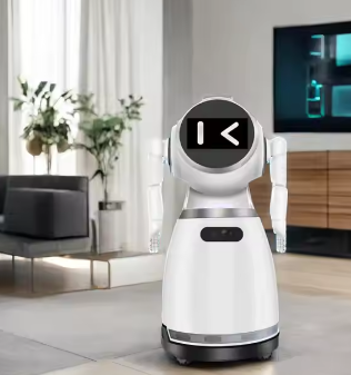 AI Assistant Welcome Robot WiFi Intelligent Home Smart Robot Automatic Arm Stage Performance Showroom Service Lead