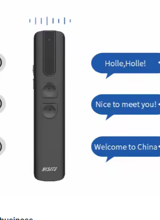 Smart Translator Device  AI Assistant Real-Time Instant Two-Way Translation Support 121 Language Black